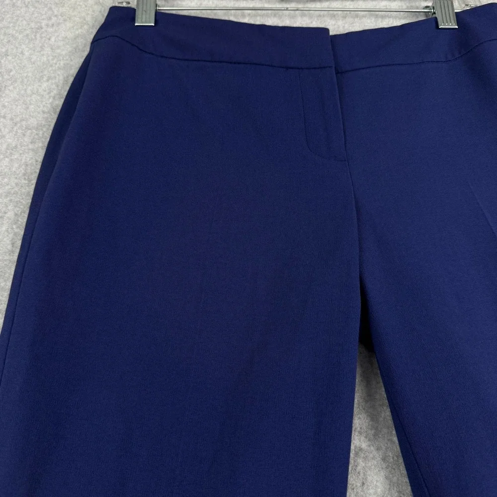 Michael Kors The Trouser Womens 6 Navy Straight Leg Dress Pants Corpcore
